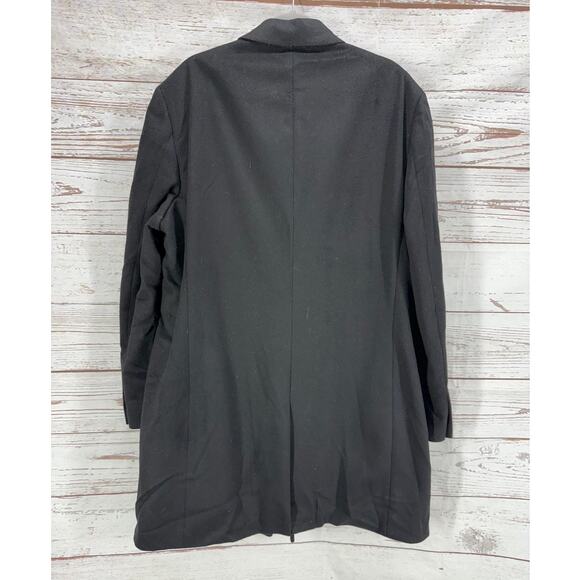 Ralph Ralph Lauren Men's Black 100%Wool Overcoat Size 46R - Picture 11 of 15